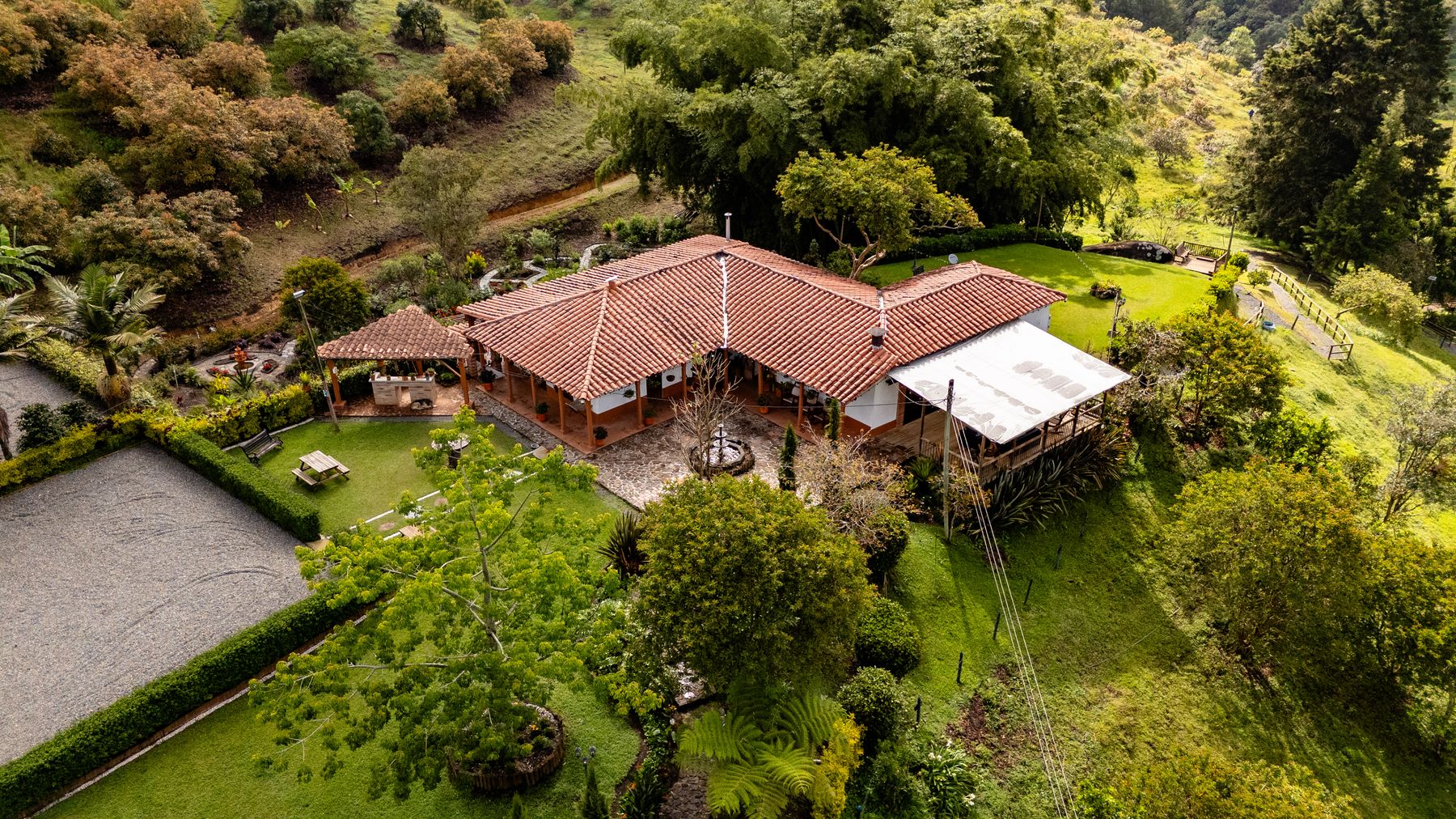 Casa Coya aerial view